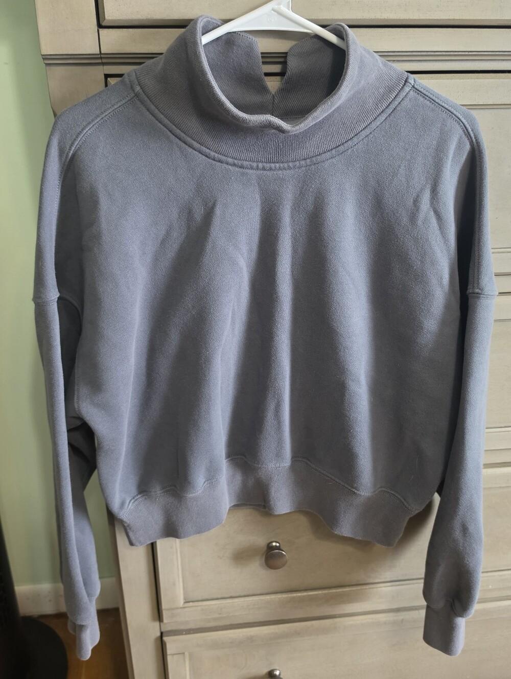 Abercrombie & Fitch Slate Gray Turtleneck Sweatshirt